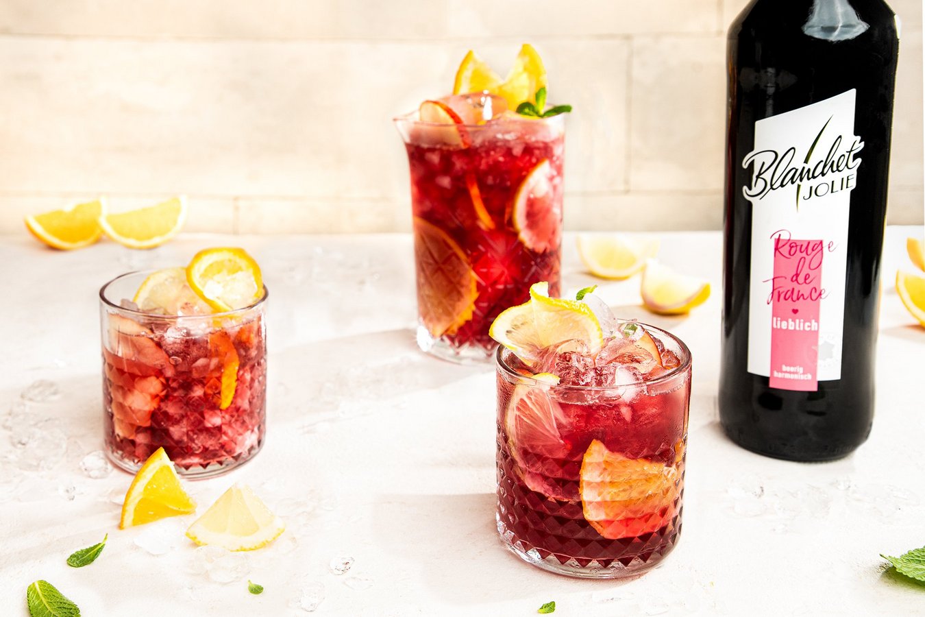 Getränke-Rezept: Sangria mit Jolie Rouge de France